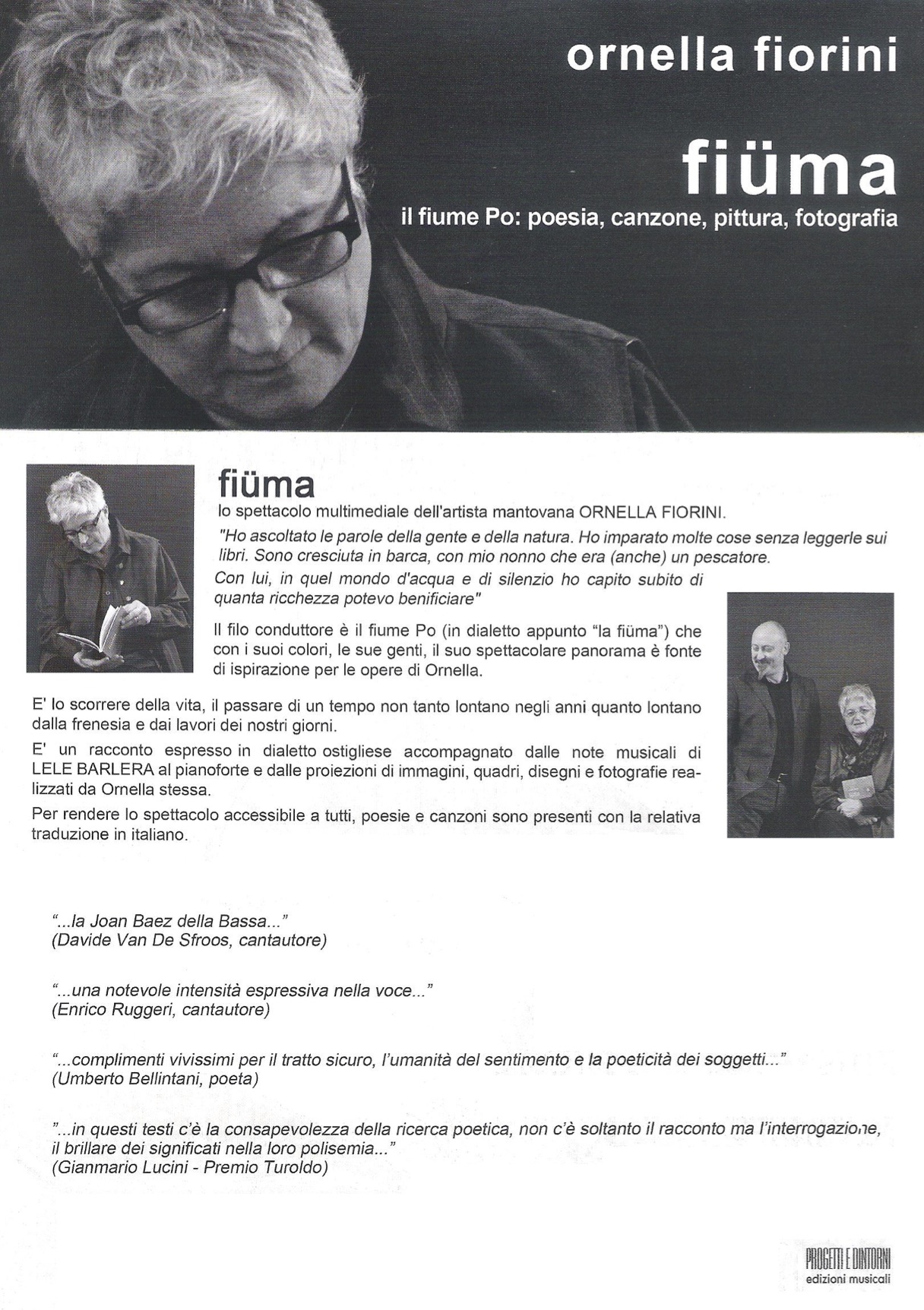 Fiuma - spettacolo di Ornella Fiorini musica pittura e fotografia